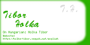 tibor holka business card